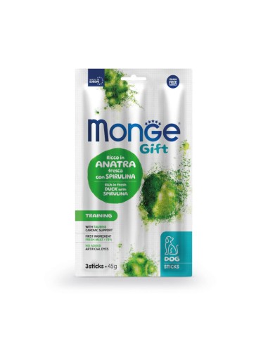 Monge Gift Sticks Dog Adult Kaczka ze spiruliną 45g