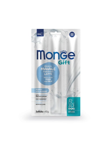 Monge Gift Sticks Puppy and junior Wieprzowina z mlekiem 45g