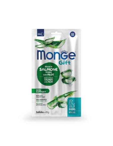 Monge Gift Sticks Dog Adult Lachs mit Aloe vera 45g