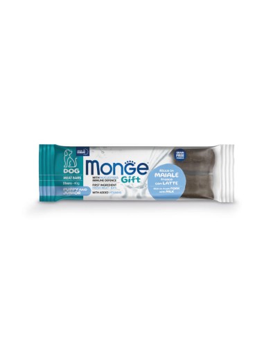 Monge Gift Meat Bars Puppy and junior Pork with milk 40g