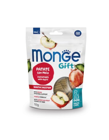 Monge Gift Fruits chips Dog Adult Kartoffeln mit Apfel 150g