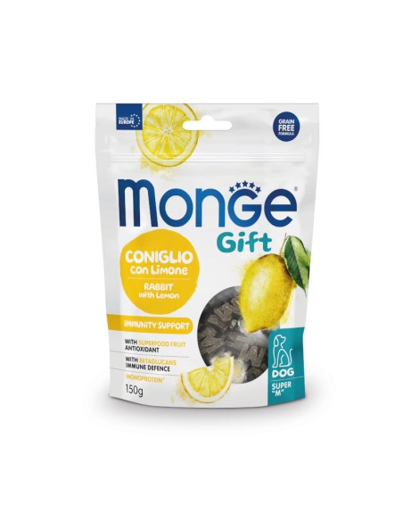 Monge Gift Super "M" Dog Adult Rabbit with lemon 150g