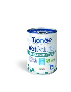 MONGE VETSOLUTION DOG- HYPO MONOPROTEIN TUŃCZYK 400g