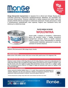 MONOPROTEIN z mięsem wołowym 80g 2