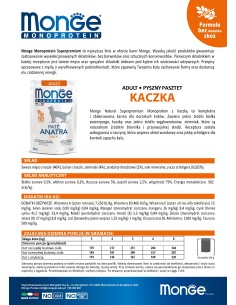 MONOPROTEIN sasz. pasztet z kaczki 85g 2