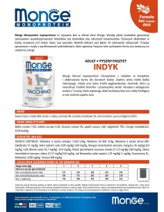 MONOPROTEIN sasz. pasztet z indyka 85g 2