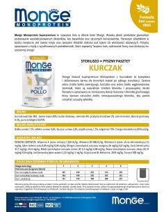 MONOPROTEIN sasz. pasztet z kurczaka 85g 2