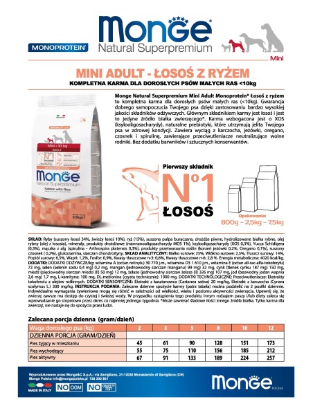 MINI ADULT LACHS MIT REIS 2,5 kg