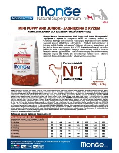 MINI PUPPY LAMM UND REIS 7,5 kg 2