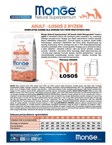 DOG ADULT LACHS MIT REIS 12KG