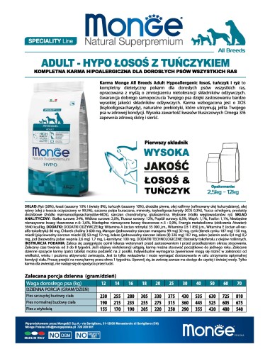 DOG HYPOALLERGENIC 2,5KG