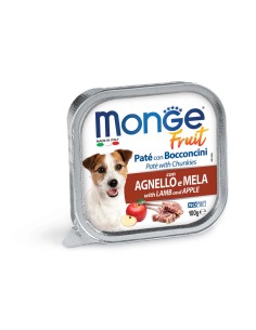 MONGE DOG FRUIT LAMB WITH APPLE 100g