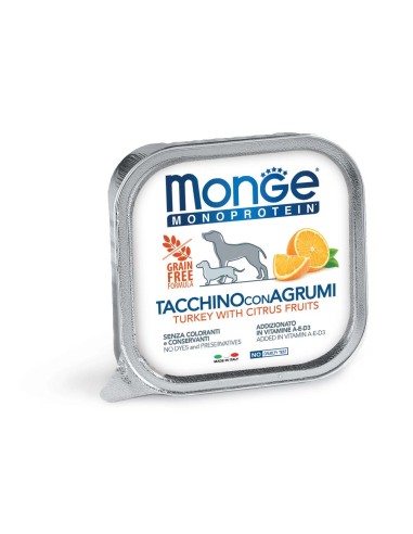 MONGE FRUIT M TURKEY WITH ORANGE 150g