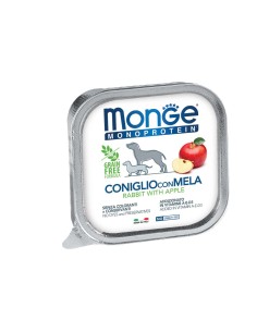 MONGE DOG FRUIT RABBIT WITH APPLE 150g