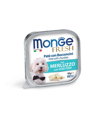 MONGE FRESH PATE WITH COD 100g