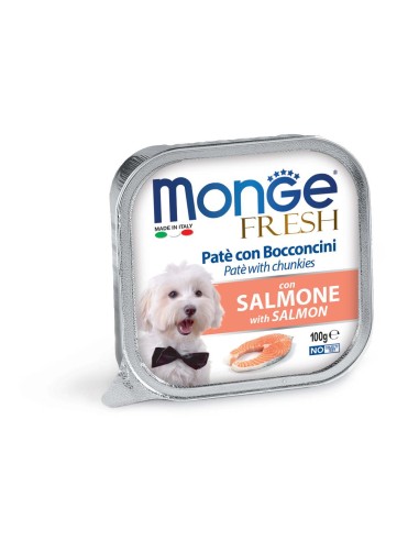 MONGE FRESH PATE WITH SALMON 100g