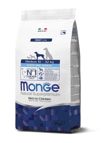 MONGE MEDIUM PUPPY & JUNIOR 3KG