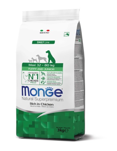 MONGE MAXI PUPPY & JUNIOR 3KG