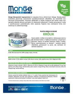 MONGE MONOPROTEIN mit Kaninchenfleisch 80g 2