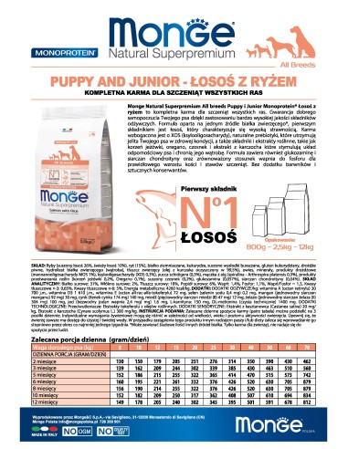 OUTLET PUPPY LACHS MIT REIS 12KG