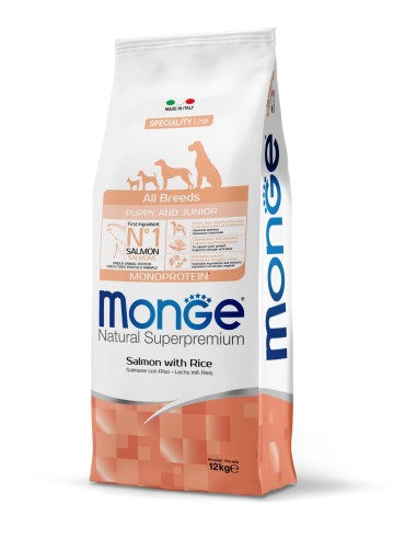 outlet PUPPY SALMON WITH RICE 12KG