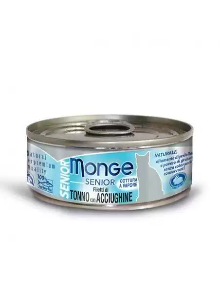 MONGE SENIOR Tuńczyk z anchois (sardele) 80g