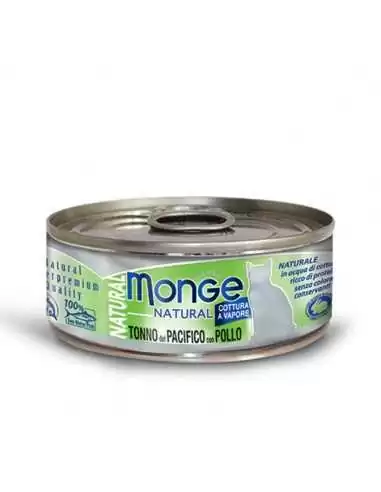 outlet MONGE NATURAL YELLOW TUNA WITH CHICKEN 80G