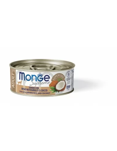 outlet Monge Supreme can Adult Tuna with brown rice and coconut 80g