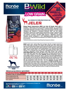 OUTLET BWILD ADULT DEER  2.5 kg 2