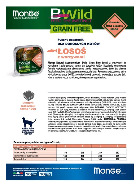 OUTLET BWILD GRAIN FREE PASZTET Z ŁOSOSIEM 100g