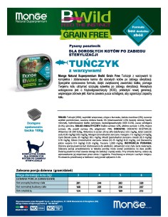 OUTLET BWILD GRAIN FREE PASZTET Z TUŃCZYKIEM 100g 2
