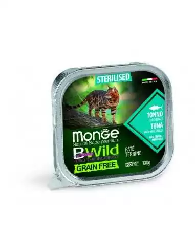 OUTLET MONGE BWILD GRAIN FREE PATE WITH TUNA 100g