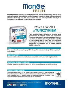 OUTLET MONGE FRESH PATE WITH TUNA 100g 2
