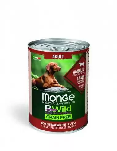 OUTLET MONGE BWILD GRAIN FREE LAMM 400g