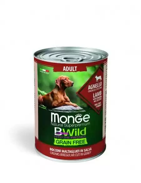 OUTLET MONGE BWILD GRAIN FREE LAMM 400g