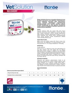 OUTLET MONGE VETSOLUTION CAT-RECOVERY 100G 2