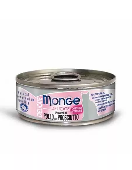 MONGE NATURAL CHICKEN WITH HAM in Sauce 80G