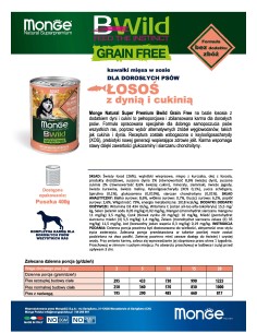 OUTLET MONGE BWILD KORNFREIER LACHS 400g 2