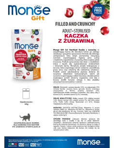 Monge Gift Filled and Crunchy Cat Sterilised Kaczka z... 2