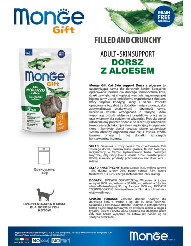 Monge Gift Filled and Crunchy Cat Adult Dorsz z...