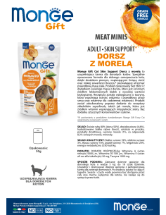 Monge Gift Meat Minis Cat Adult Cod with apricot 50g 2