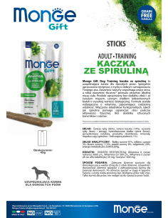 Monge Gift Sticks Dog Adult Duck with spirulina 45g 2