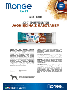 Monge Gift Meat Bars Dog Adult Lamm mit Kastanien 40g 2