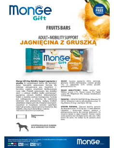 Monge Gift Fruits Bars Dog Adult Lamb with pear 100g 2