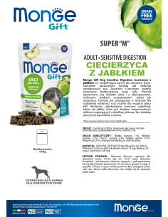 Monge Gift Super "M" Dog Adult Chickpeas with apple 150g 2