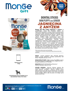 Monge Gift Dental sticks Mini Puppy and Junior Lamm mit... 2