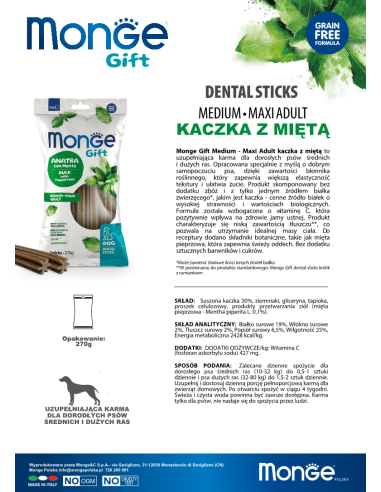Monge Gift Dental sticks Dog Medium - Maxi...