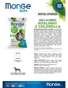 Monge Gift Dental sponges Dog Adult Rośliny z chlorellą... 2