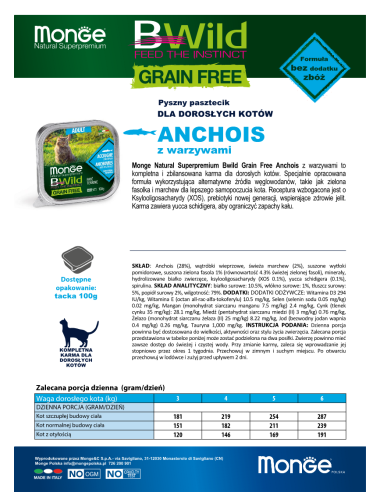 BWILD GRAIN FREE PASZTET Z ANCHOIS 100g