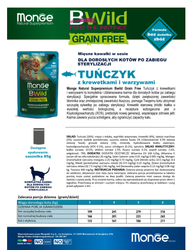 BWILD GRAIN FREE Tuńczyk z krewetkami i...